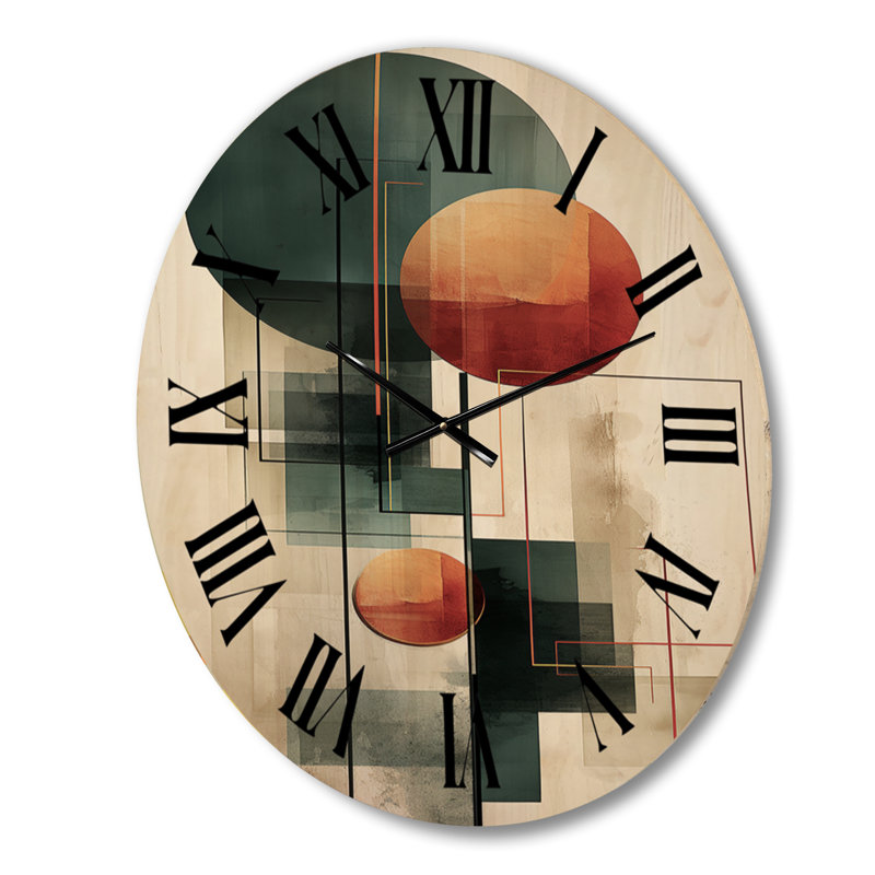 Horloge murale surdimensionnée en bois, Moyenne