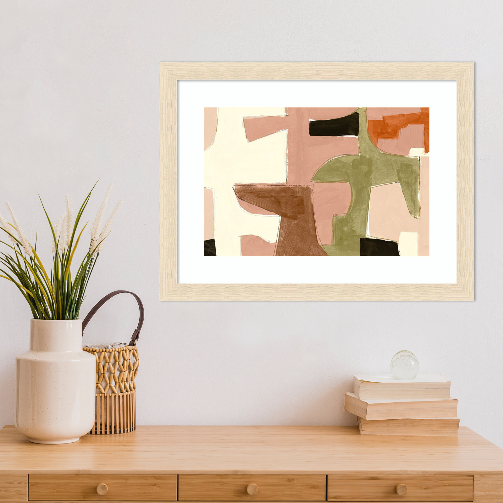 New Jigsaw I Print by Cartissi, 17" H x 22" W, Natural