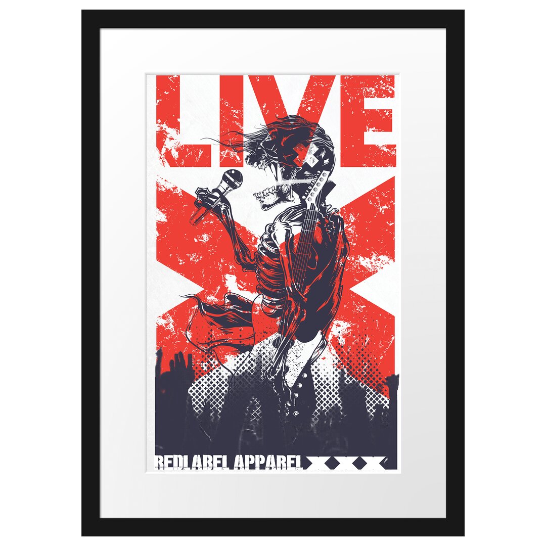 Gerahmtes Poster Live Light