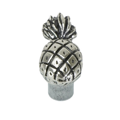 Tropical pineapple knob in Antique Brass