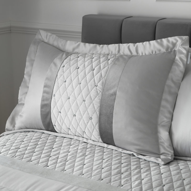 Sequin Cluster Pillowsham, Silver