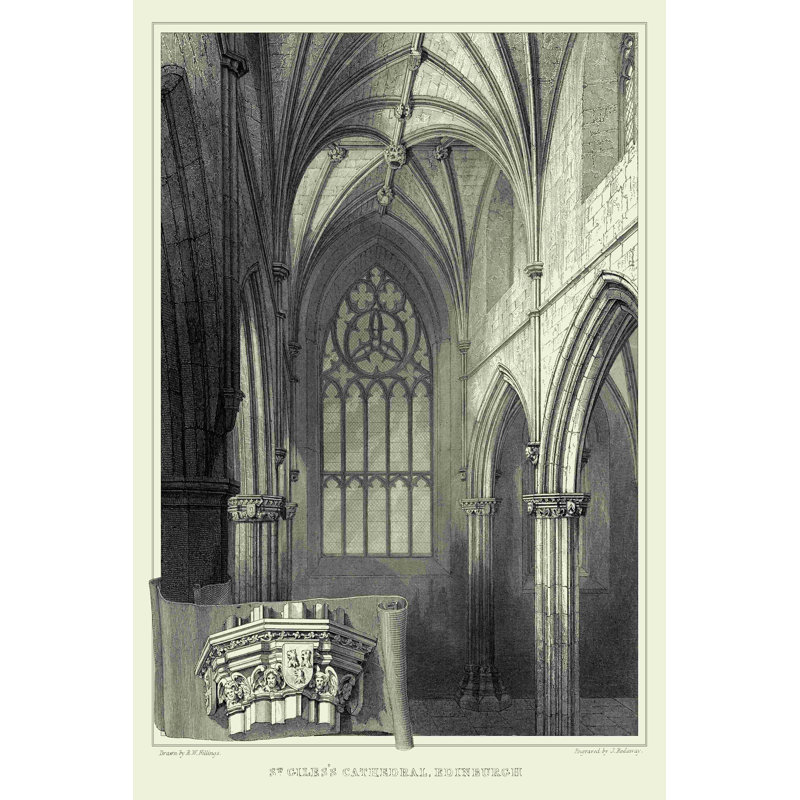Détail gothique II, H 48 po x l 32 po