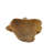 Decorative Accessory Leaf, 16 Inch Tabletop Accent, Teak Brown Wood