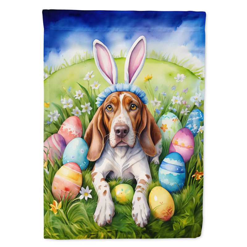 Easter Egg Hunt Double Sided 40'' H x 28'' W Polyester Easter House Flag
