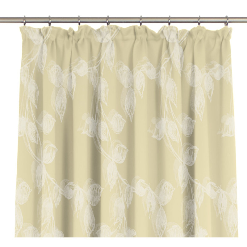 Aston Pinch Pleat Room Darkening Curtains, Cream, 135cm Width x 245cm Drop
