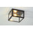 Bechtold Farmhouse Industrial Square Iron/Glass Case LED Flush Mount-2119606188-2066472389