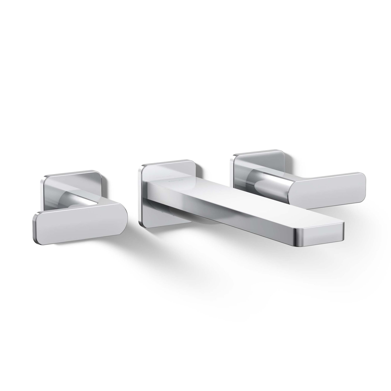 Parallel Wall-Mount Bath Filler Trim, Polished Chrome