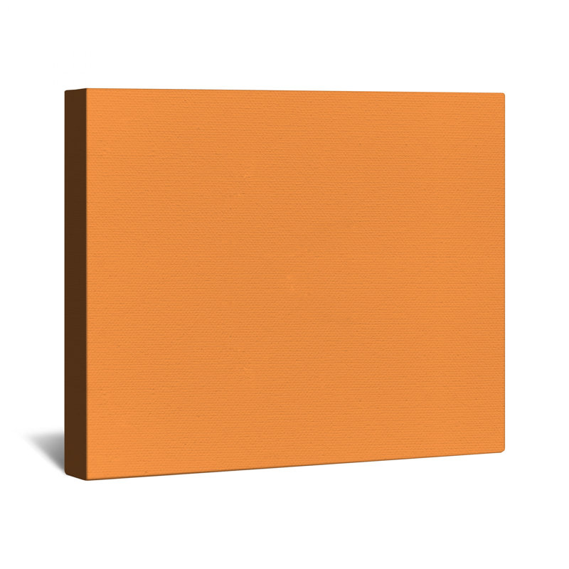 Solid Orange Background Canvas Gallery Wrap, 32 x 32 inches
