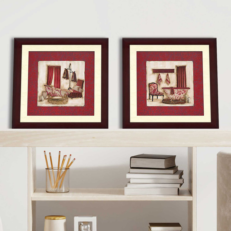 Ruby Romance' Print Under Glass