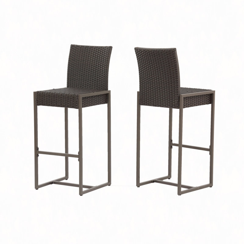 Tabouret de bar Conway, Marron foncé