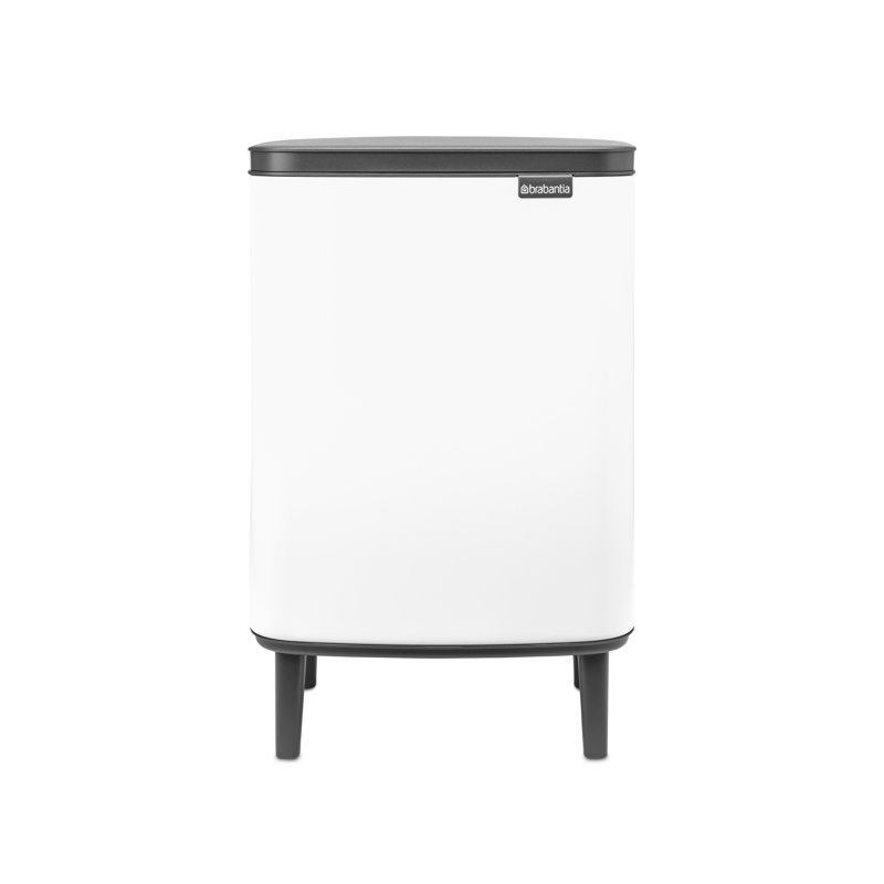 Brabantia Bo Trash Can Hi, 3.2 Gallon (12 Litre), White