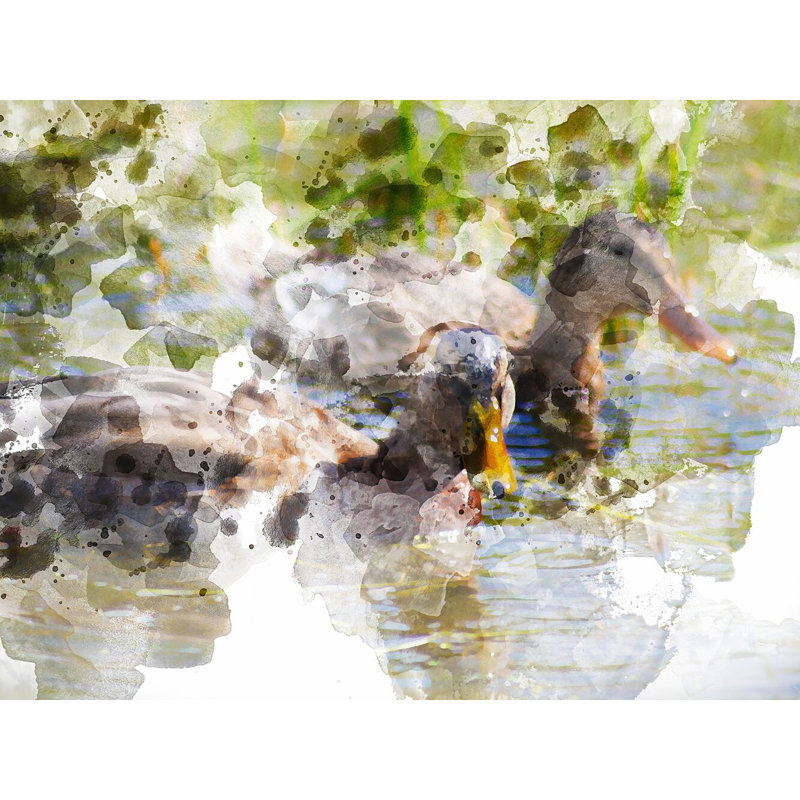 " Ducks 3796 " by Chamira Young, Wrapped Canvas, 24" H x 32" W