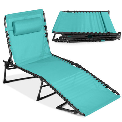 Chaise longue de patio, fauteuil inclinable extérieur réglable