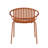 Patio Dining Chairs  2 , Orange. Stackable With Breathable Feature. Metal Legs & Plastic . 300 Lbs Heavy-Duty Capacity. Ergonomic Comfort Seat. Airy Pp Material. 25.59" L X 22.19" W 30.75" H.-1620161336