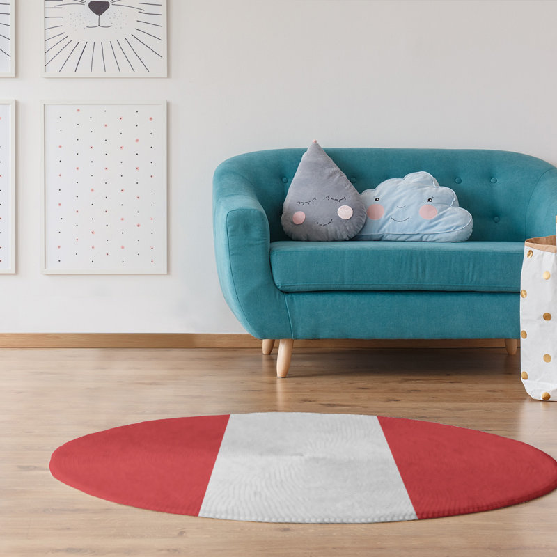 Chenille Indoor Rug, Round 5'