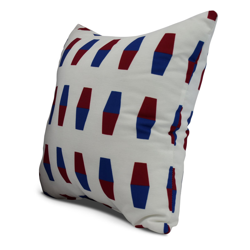 Housse et insert de coussin carré Nantucket, Rouge, 26 po x 26 po