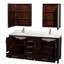 Sheffield 72" Freestanding Double Bathroom Vanity with Quartz Top with Medicine Cabinets-1933065891-1933082946-1933082947