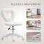 Chaise de bureau, chaise de bureau avec roues pivotantes, blanc-918765252-918765254-918765259