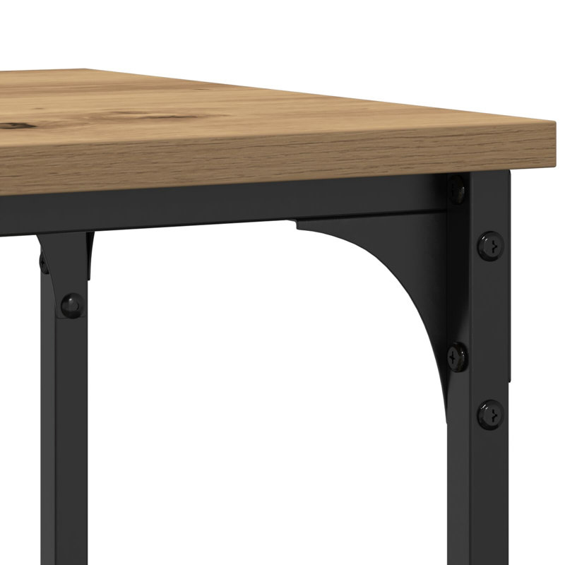 Console Table Metal Medium, Artisan Oak