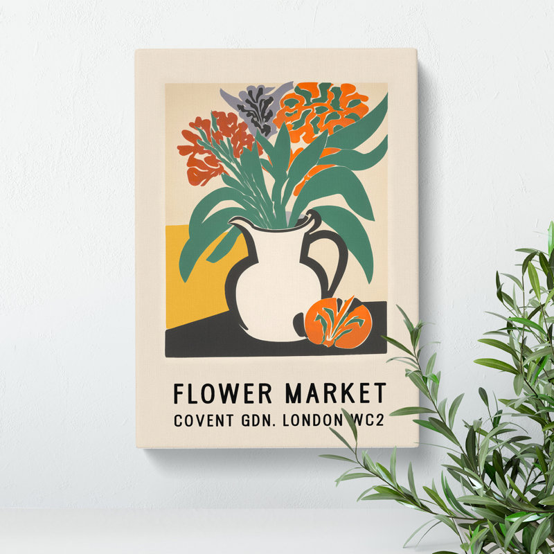 Covent Garden Flower Market Exhibition No.10 - Wrapped Canvas