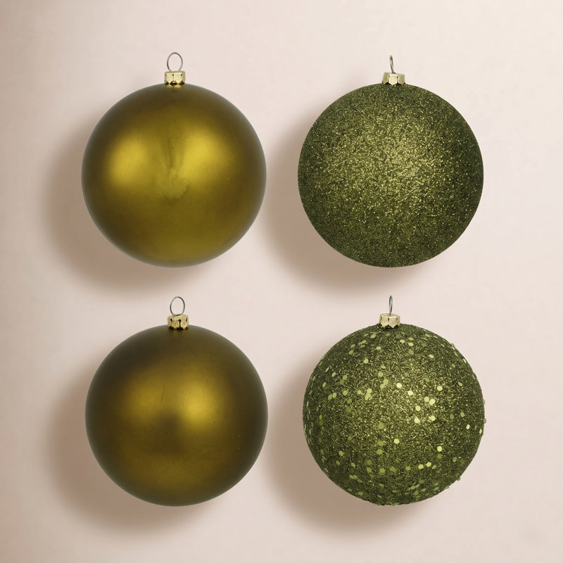 Décoration de boule décorative des Fêtes, 2.75", Olive