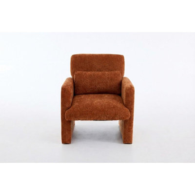 Modern Boucle Upholstered Accent Chair Single Sofa
