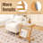 Mahiba Glass Top End Table