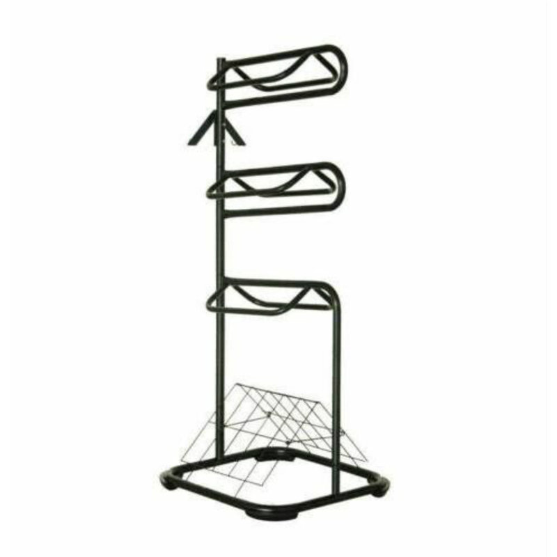 Seny Heavy Duty Three Tier Rotatable Saddle Rack Stand H68.5 X W30 X D30