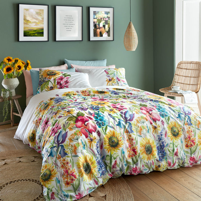 Sunflower Summer Bedset, Kingsize - 2 Standard Pillowcases