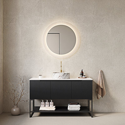 Meuble-lavabo autoportant avec lavabo