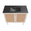 Meuble-lavabo autoportant de 36 po en chêne blanc Classe avec comptoir noir à 3 trous Class-1363476246-1407516753-1363476247