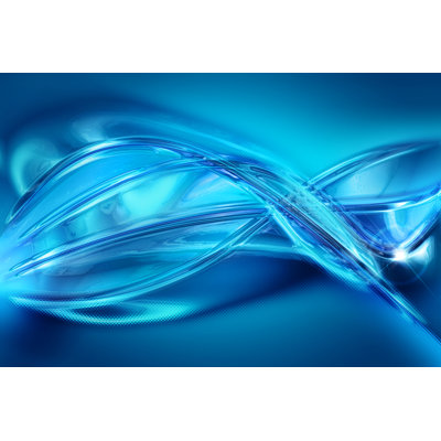 Abstract Blue Background - Wrapped Canvas Print