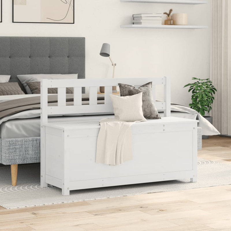 Banc de rangement vidaXL, Blanc