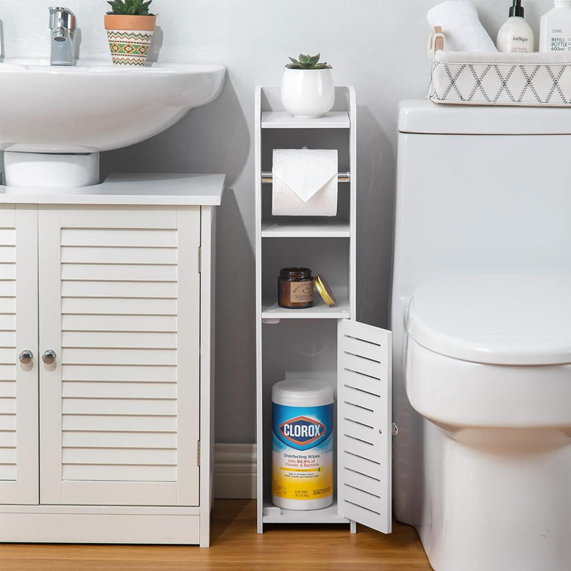 Porte-papier hygiénique: armoire de rangement pour salle de bain