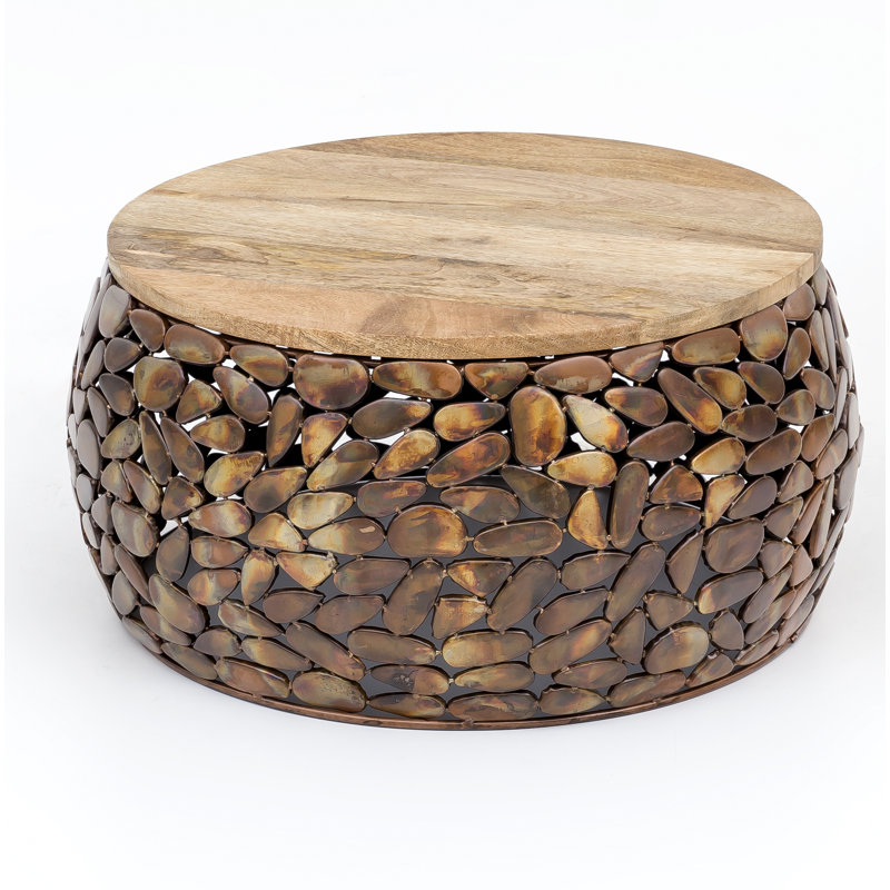 Solid Coffee Table, 25cm H x 55cm L x 55cm D