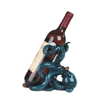Deweese Tabletop Wine Bottle Rack in Blue