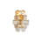 Armed 3-Light Stainless Steel Wall Sconce With Clear Crystal Accents-1689565892