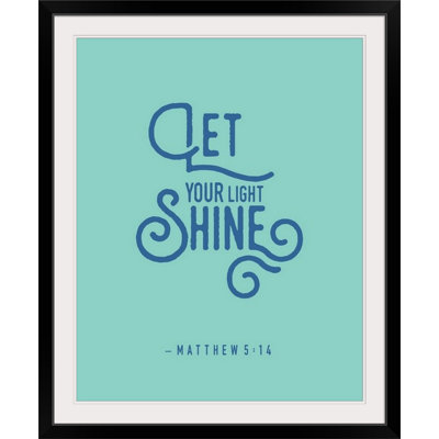 «Matthew 5: 14 - Scripture Art», reproduction d'art textuel