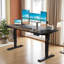 Height Adjustable Electric Standing Desk With Splice Board, 4 Memory Presets, Anti-Collision-1100690722