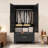 60" Tall Metal Wardrobe Cabinet With 1 Drawer And Hanging Rod, 2 Doors Wardrobe Closet With Shelf For Bedroom, Office, Laundry Room,Entryway ,Foyer,Guesthouse (Black)-470602154