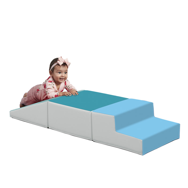Ensemble de jeu 3 pièces ECR4Kids SoftZone, Bleu, H 8 po x l 16 po x P 48 po