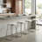 Ayaz Upholstered Counter Stool with Metal Frame