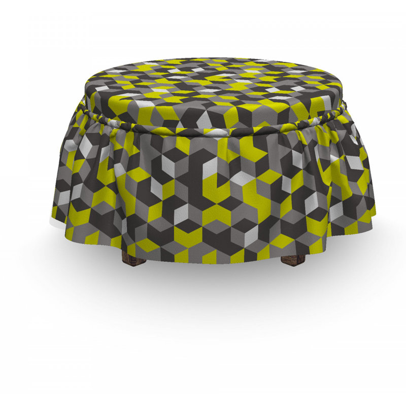 Box Cushion Ottoman Slipcover