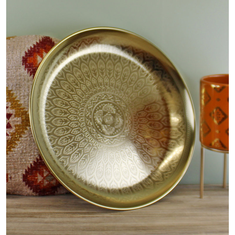 Gul Metal Tray, Gold
