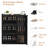 Multi-style Shoe Cabinet   with 2/3/4/6 Flip Drawers Or With 1 Door, Wooden Shoe Cabinet with Adjustable Shelf, for Entryway, Hallway, Living Room-1547639029