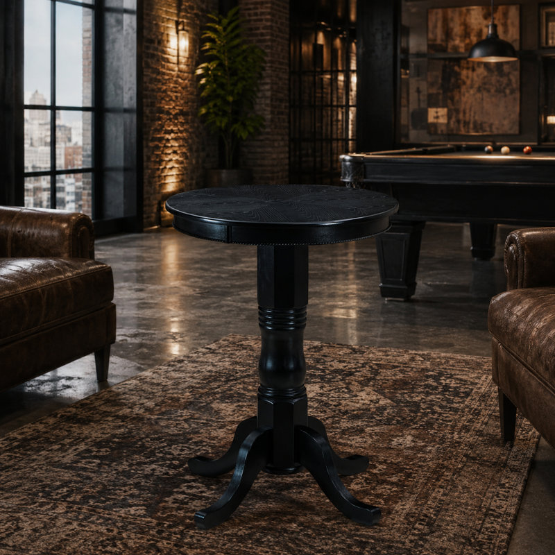 Traditional Pub Table By RAM Game Room, Black