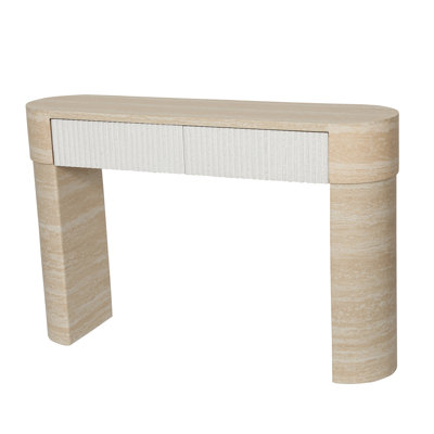 Entryway Table With Two Hidden Handle Drawers, Console Table