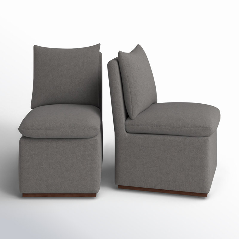Chaise d'appoint en lin performance résistante aux taches Bobbi l 23,23 po, Lin performance Effie Flint