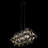 Marcia Linear Pendant - Matte Black/French Gold - 28"W