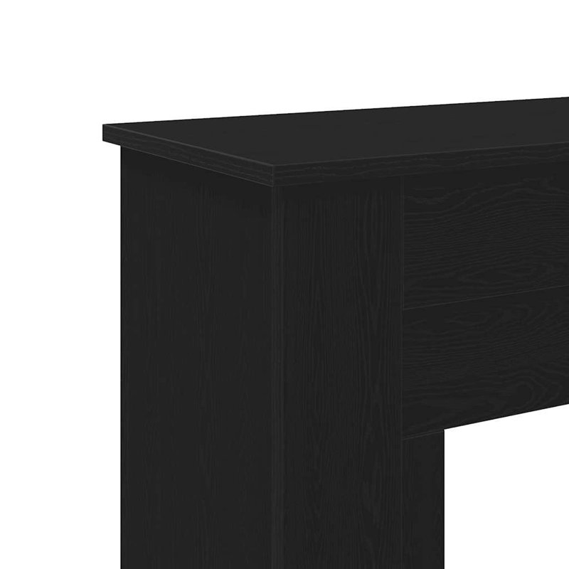 Fireplace Surround 30 Cm Engineered Wood, 90cm H x 90cm W x 30cm D, Black Oak